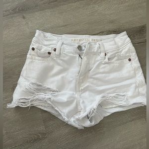 American Eagle size 000 white denim cutoffs